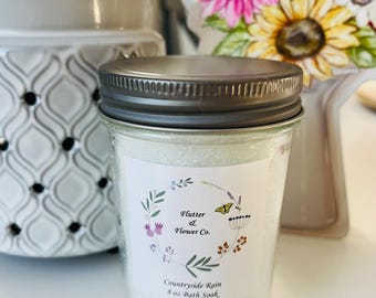 Bath Soak , 8 oz, Epsom, Relaxing , Choose Your Scent