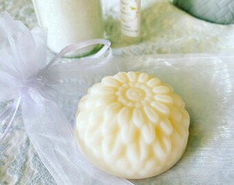 Homemade Flower Soap , 4 oz, Choose Your Scent , Hand Poured , Small Batch , Minimal Ingredients
