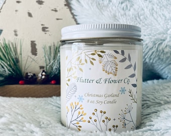 Holiday Soy Candle , 8 oz