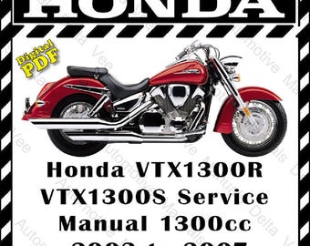 Honda VTX 1300R & VTX 1300S Service Manual 2003 to 2007 351 Pages