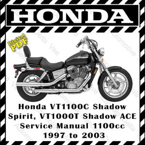 Honda Shadow  VT1100C VT1100T Service Manual 1997 to 2003 469 Pages