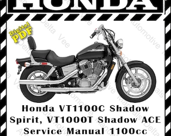 Honda Shadow  VT1100C VT1100T Service Manual 1997 to 2003 469 Pages