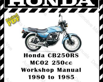 Honda CB250RS Workshop Manual - MC02 Model 1980 PDF File 248 Pages
