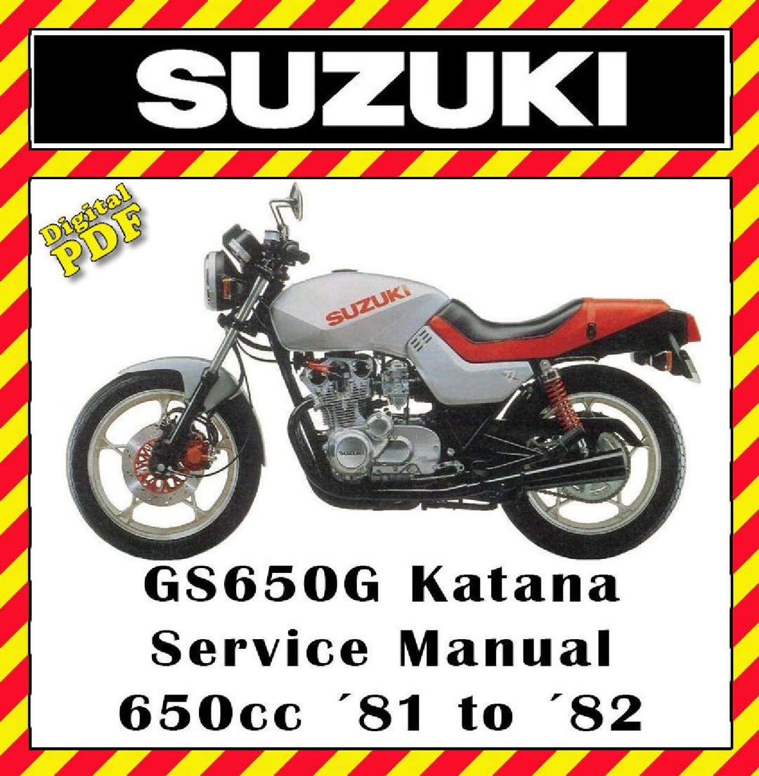 スズキ GS650G サービスマニュアル 1981 - 1982 PDFファイル - Etsy 日本
