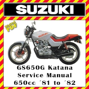 Suzuki GS650G Service Manual 1981 - 1982 PDF FILE