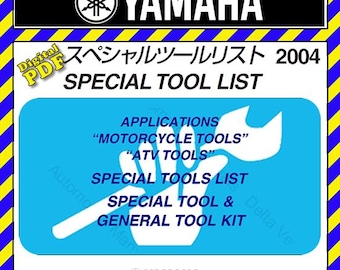 YAMAHA Special Tool List 2004 PDF File