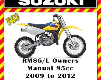 Suzuki RM85 2009-2012 Owners Manual PDF FILE