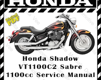 Honda Shadow VT1100 C2 Sabre Service Manual 2000 to 2007 380 Pages