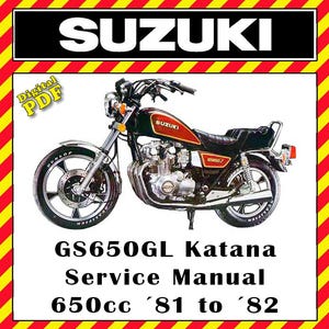 Manual de serviço da Suzuki GS650GL 1981-1982 (arquivo PDF)