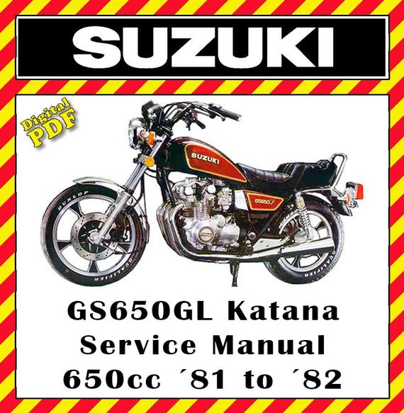 Suzuki GS650GL Service Manual 1981 - 1982 PDF FILE - Etsy