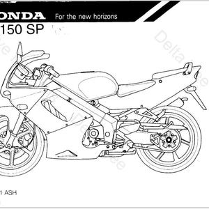 Honda NSR150SP Owner&#39;s Manual 1998 PDF File