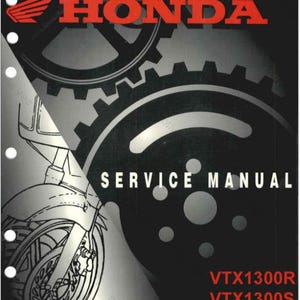 Honda VTX 1300R & VTX 1300S Service Manual 2003-2007