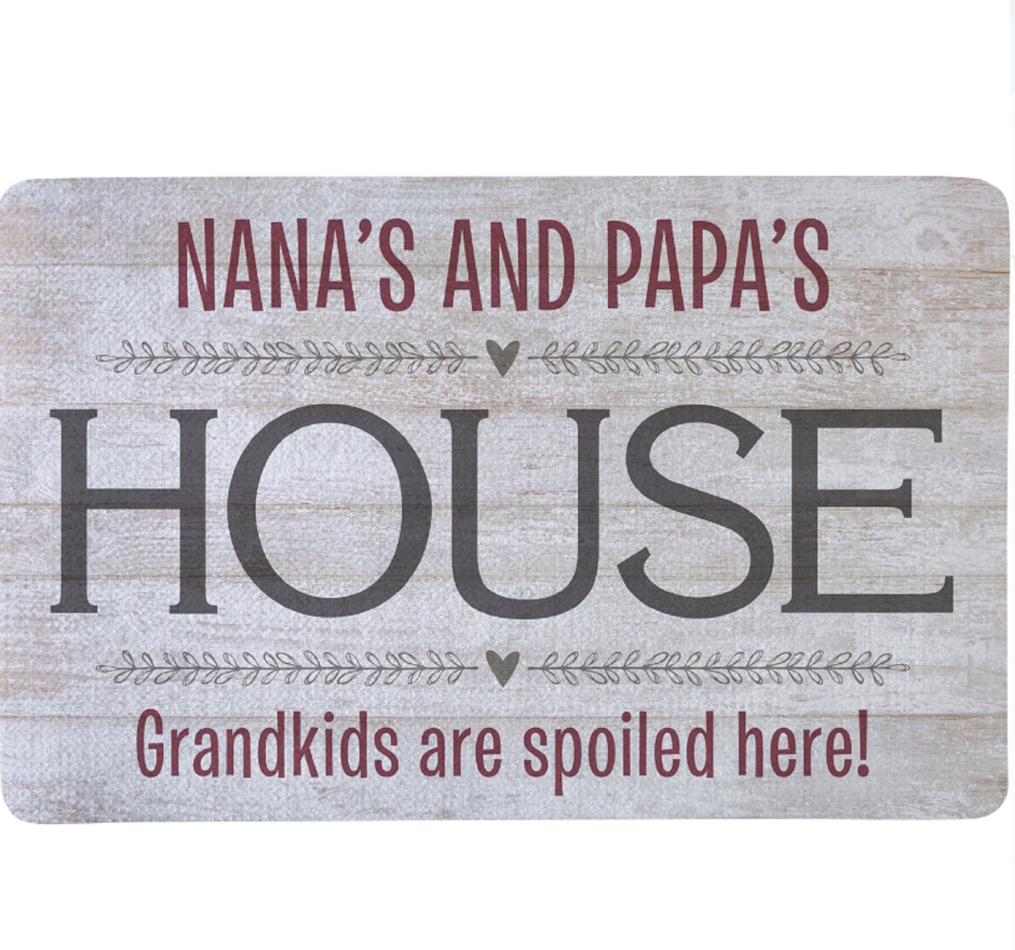 Personalized Grandparents House Doormat Customized Doormat Etsy