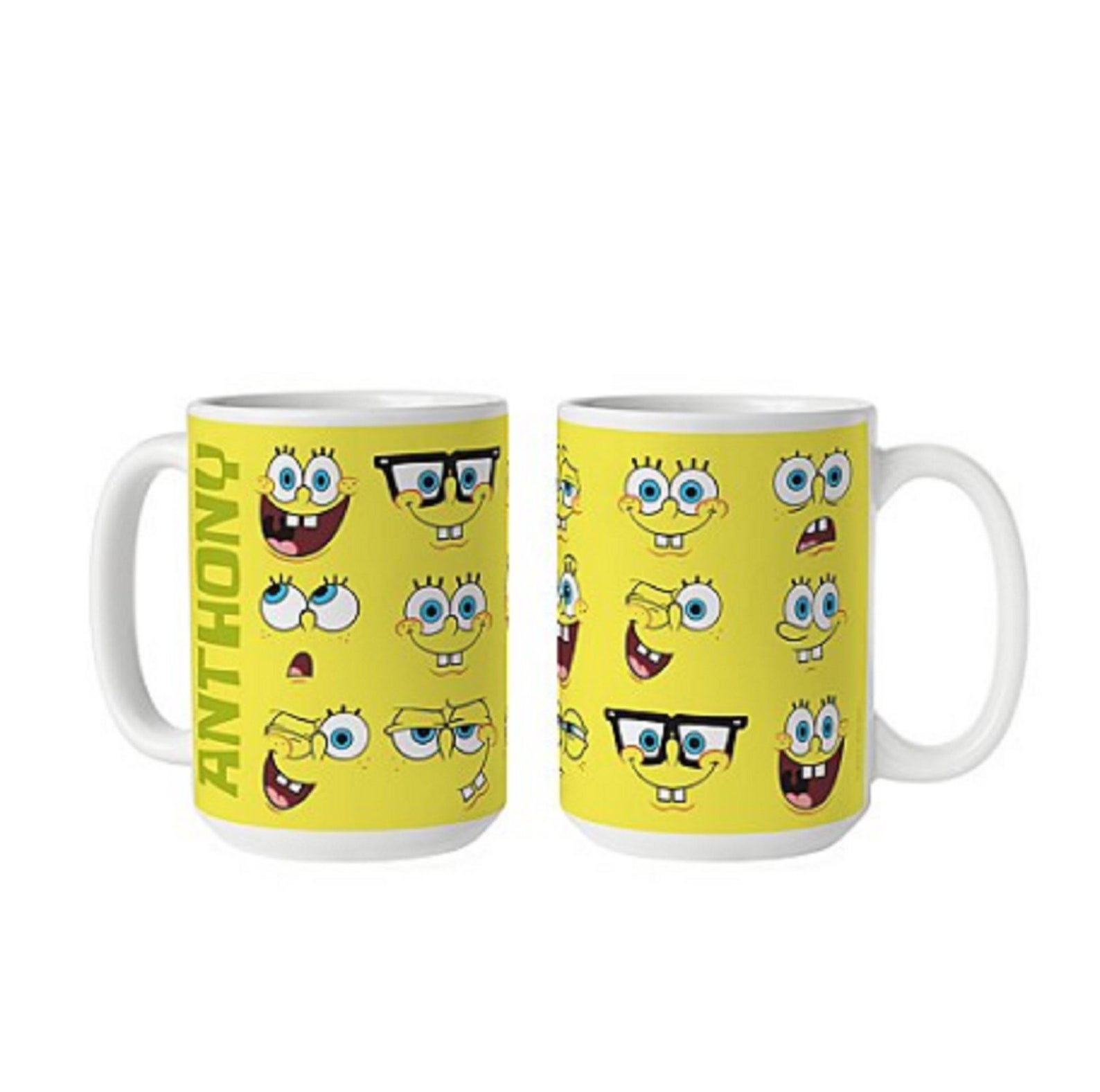 SpongeBob SquarePants Mug Personalized Ceramic Mug 15 Oz Etsy