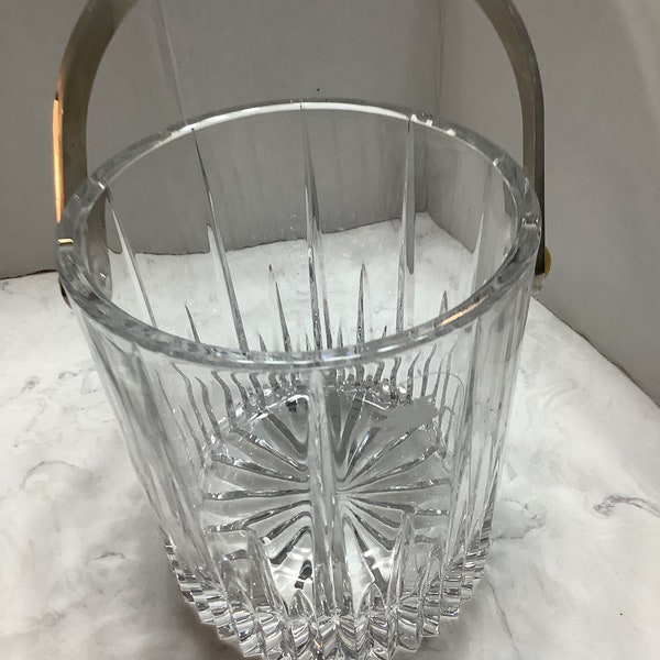Crystal Ice Bucket With Handle Etsy