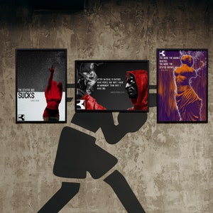 Motivational Posters - Set of 3. Digital Download Art, Gym Art, Motivation Art