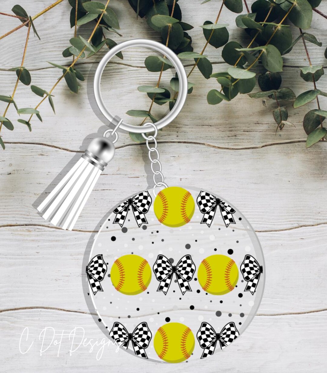 Transfer Case Keychain UV DTF Transfer – Round Keychain 2