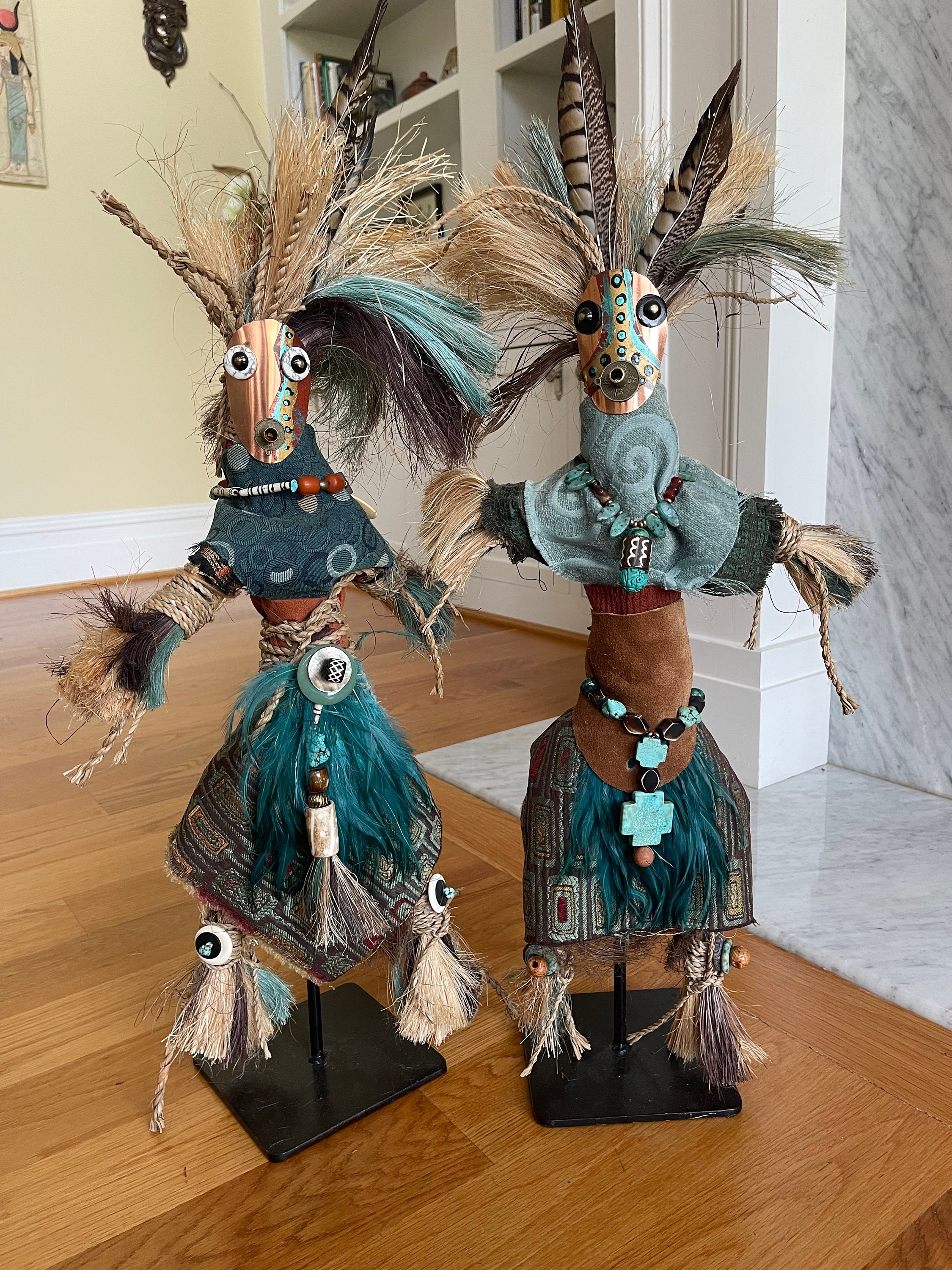 Unique Native American Kachina Dolls Set of 2 Etsy
