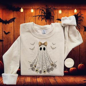 Halloween Lace Ghost T-Shirt: Spooky Coquette Comfort Colors Tee