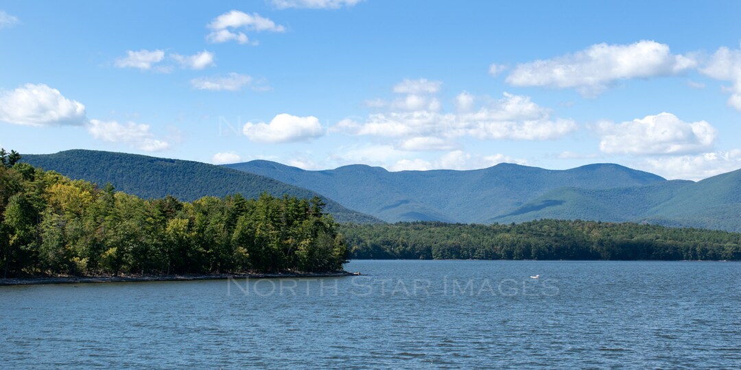 Ashokan Reservoir Photo, Panoramic Photographic Print of Catskill