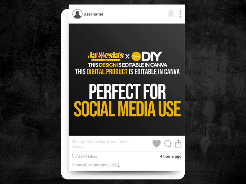 Black Friday Flyer, Wig Flyer, Editable Black Friday Template, Canva