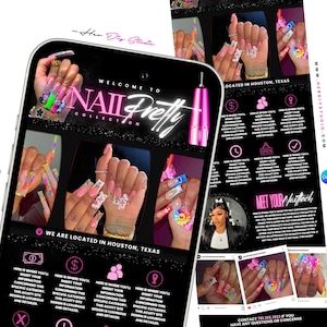 Booking Site Template for Nail Techs