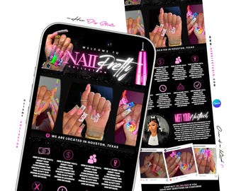 Booking Site Template for Nail Techs