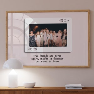 Impression de cartes à jouer personnalisées, art mural tendance horizontal, cadeau meilleur ami, impression photo personnalisée, idée cadeau de Noël, impression de colocation, cadeau meilleurs amis