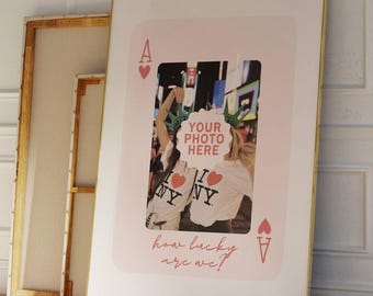 BENUTZERDEFINIERTE Spielkarte Druck, Bester Freund Benutzerdefinierter Druck, Personalisierte College Wohnheim Wandkunst, Mitbewohner Benutzerdefinierter Druck, Wie glücklich sind wir Benutzerdefinierter Druck