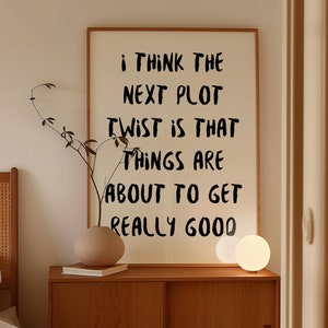 Motivational Feel Good Print, Trendy Wall Art, Typography Poster, Retro Wall Decor, Neutral Wall Art, Minimalist Beige Print, Digital Print