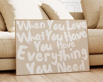 horizontal wall art - dopamine decor girly wall art trendy wall art dorm room decor funky wall art aesthetic print quote print digital