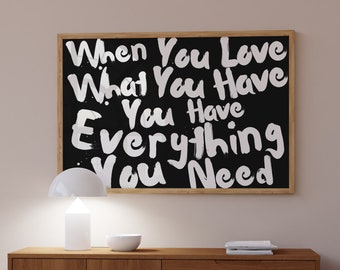 horizontal wall art - dopamine decor girly wall art trendy wall art dorm room decor funky wall art aesthetic print quote print digital