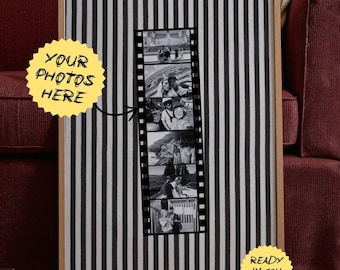 Custom Photobooth Strip Print: Personalized Wall Art (Digital Download), Custom Gift for Friend, Anniversary Present, Couples Photo Print