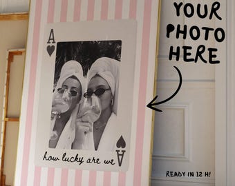 Aangepaste retrofotoprint: gepersonaliseerd cadeau voor kamergenoot (digitale download)