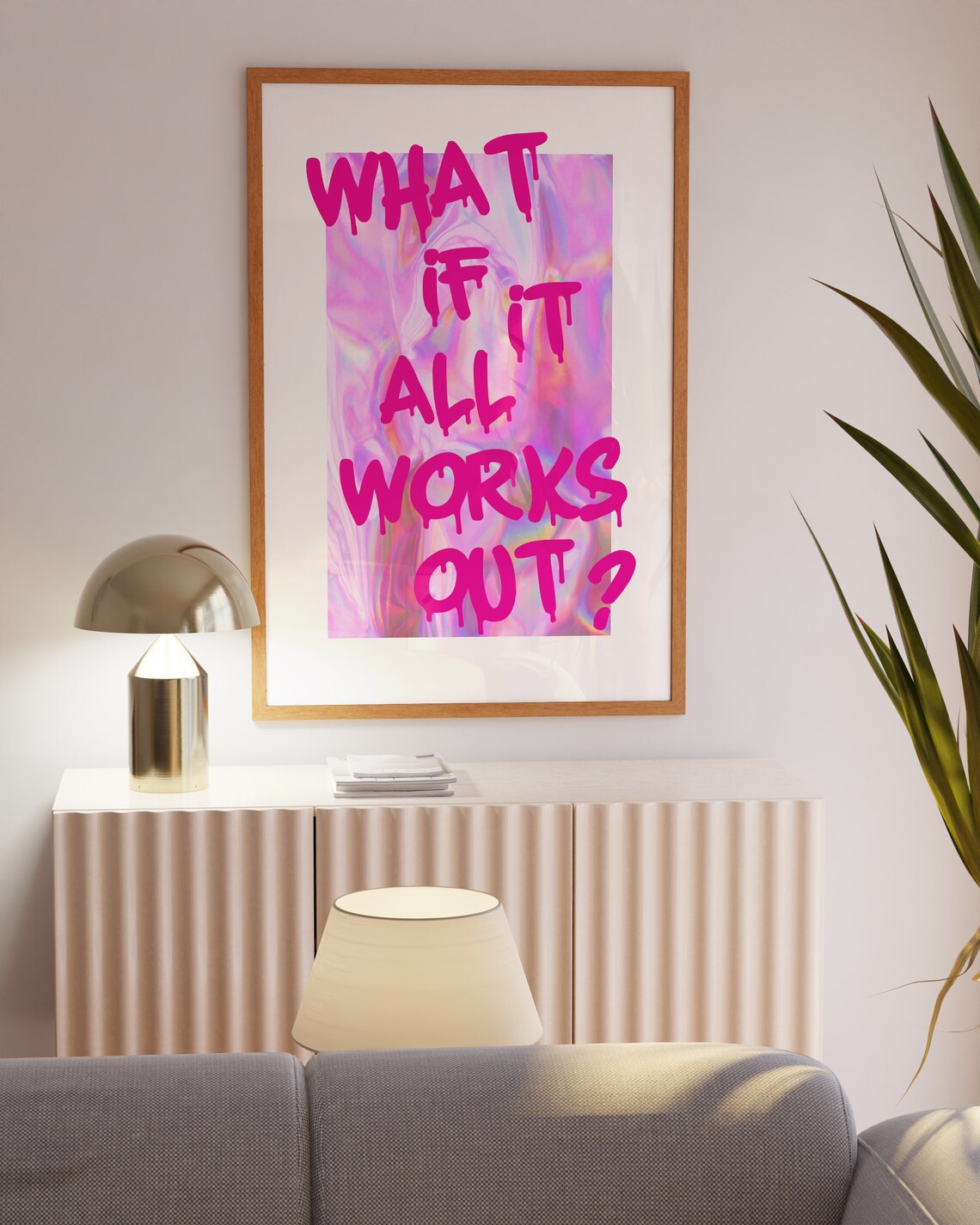 What If FUNKY Trendy Wall Artaesthetic Art Printpreppy - Etsy