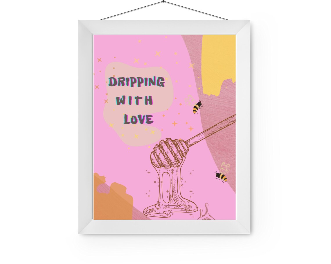 INDIE WALL ARTprintable set of 3 colourful wall art Etsy