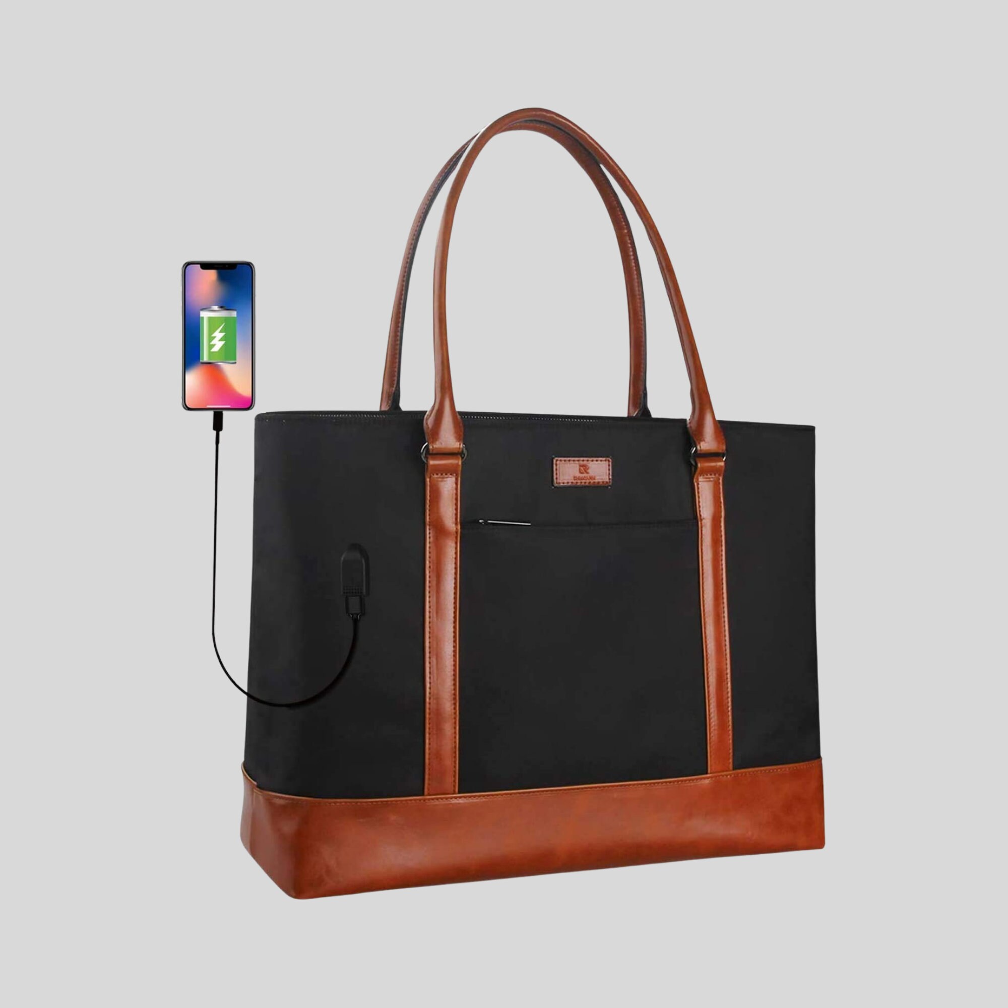 Woman Laptop Tote Bag With USB Large 