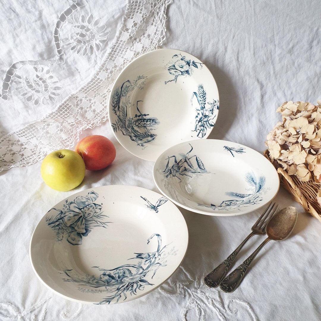 ヴィンテージ フランス製　スープ皿　3枚 ヴィンテージ フランス製 スープ皿 3枚 - 食器アウトレット 価格