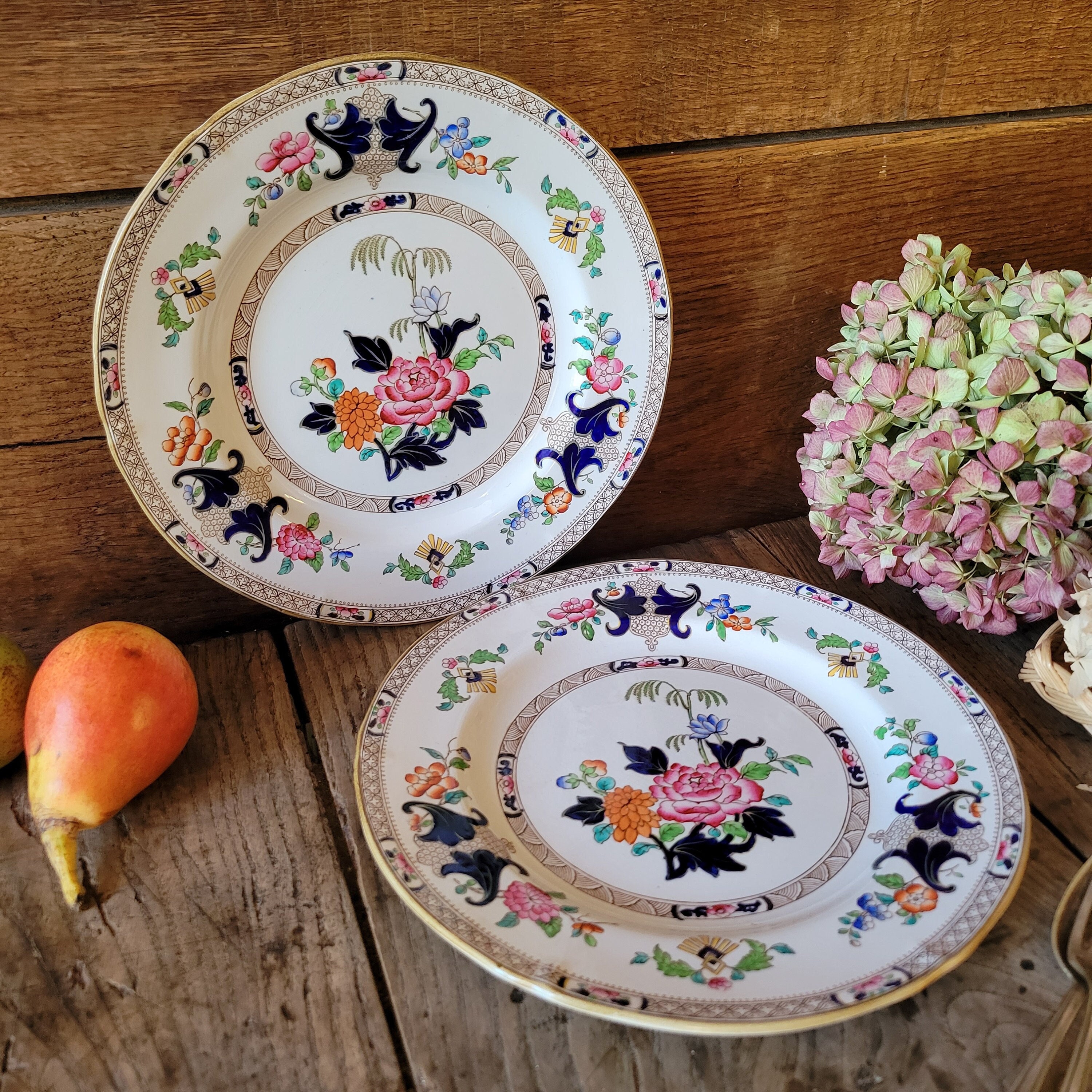 古ミントン　コラモア　ディナープレート Minton Dinner Set - Etsy