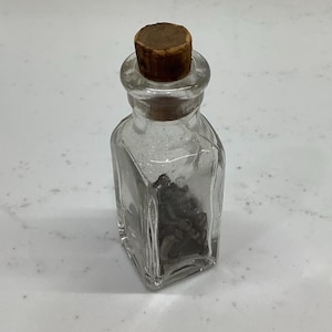 Vintage Small Medicine Bottle with Cork