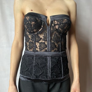 今期新品　Ameri VINTAGE MODUALL LACE BUSTIER Amazon.com: BI.TENCON Sexy Women Corset Tops Vinatge Brown