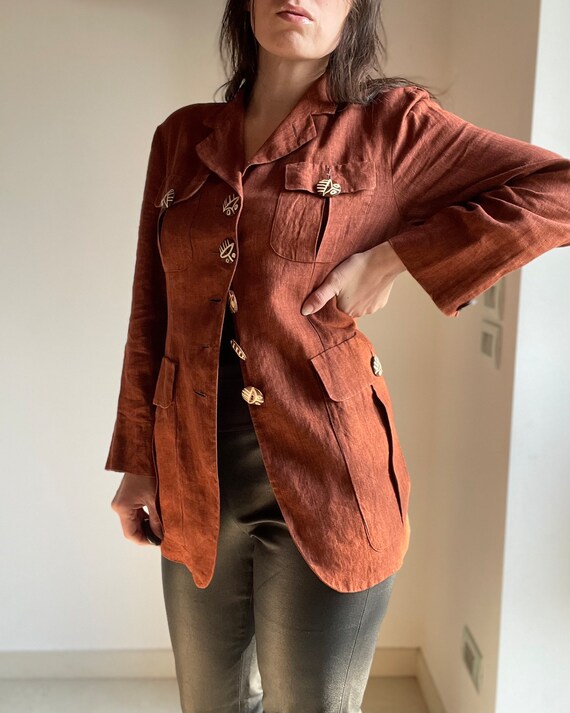 ROMEO GIGLI linen jacket main image 0