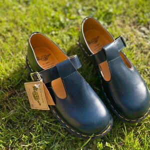 Dr Martens 8175 Black Patent Mistflower Made in England 6 Hole | Etsy India