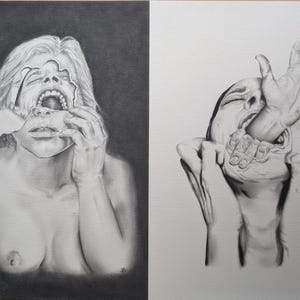 Drawing, art, pencil art, pencil drawing, graphite art, graphite drawing, charcoal art, charcoal drawing, mental health art, original art