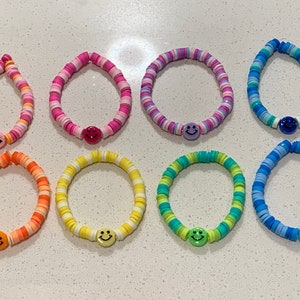 Coloured Smiley Face Bracelets!