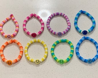 Coloured Smiley Face Bracelets -  Hong Kong