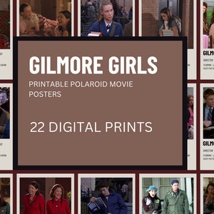 Gilmore Girls Polaroid Filmplakate zum ausdrucken, Gilmore Girls Herbst, Wanddekor, Filmplakat zum ausdrucken, digitaler Download, ästhetische Drucke