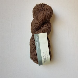 Plymouth select worsted weight yarn,  superwash merino yarn, brown yarn, sale yarn,  destash yarn, Plymouth yarn