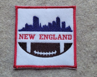 New England Football City Skyline cityscape patch 2 sizes available