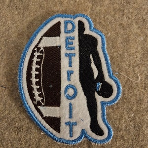 Detroit Lions, Other, Vintage Detroit Lions 22 Inch Embroidered Logo  Ironon Patch Applique Emblem